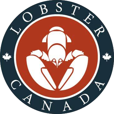 lobster canada logo, white lobster inside red circle inside blue circle